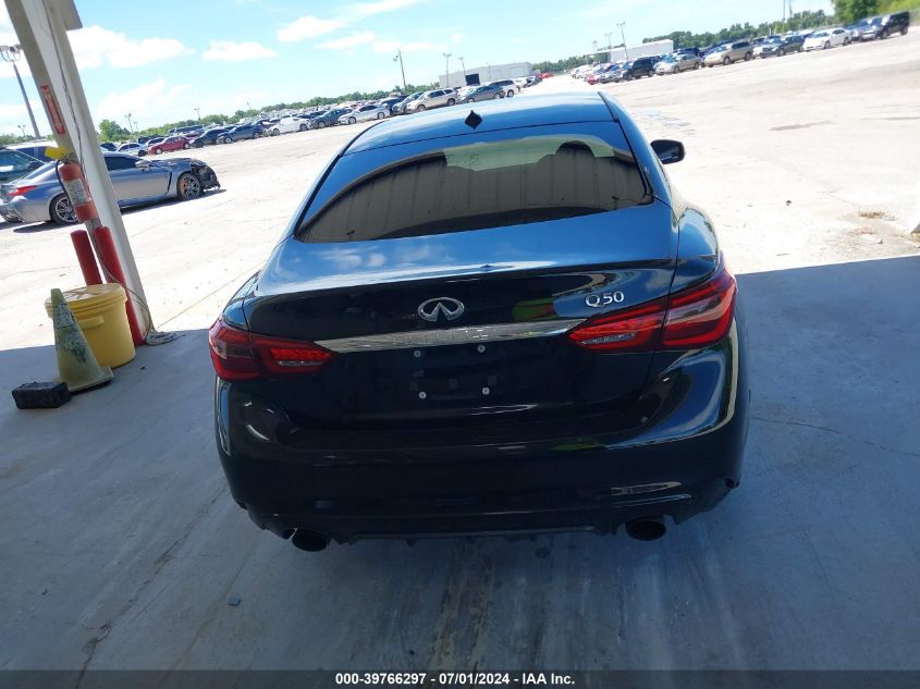 2018 Infiniti Q50 3.0T Luxe VIN: JN1EV7AP9JM361641 Lot: 39766297