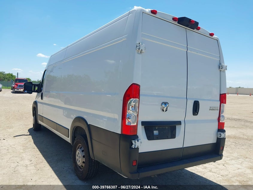 2023 Ram Promaster 3500 Cargo Van High Roof 159 Wb Ext VIN: 3C6MRVJG1PE522273 Lot: 39766307