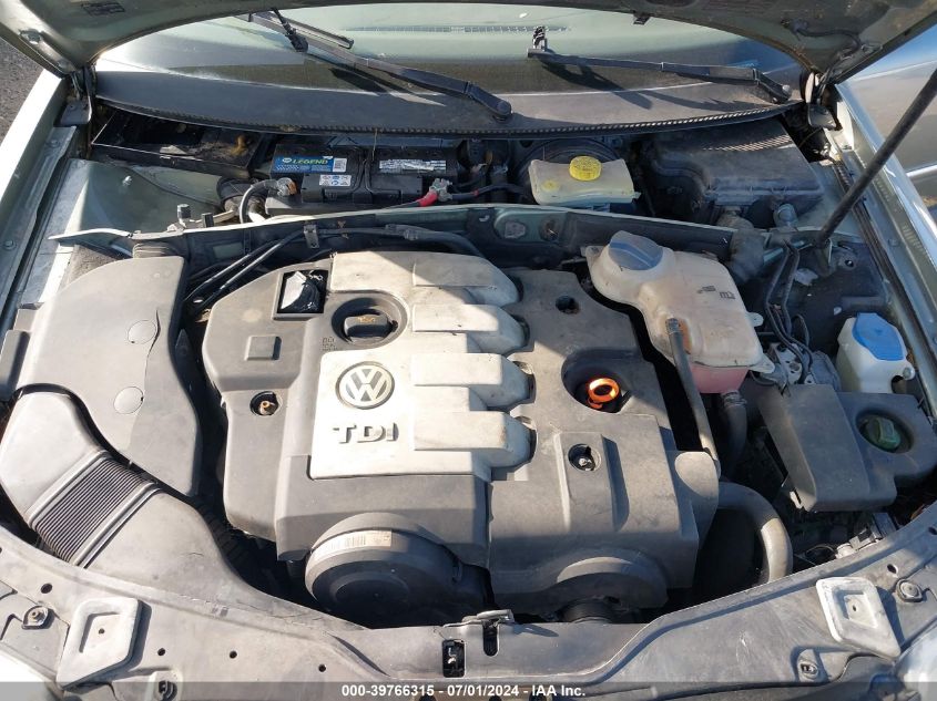 2004 Volkswagen Passat Gls Tdi VIN: WVWPE63B14E295585 Lot: 39766315