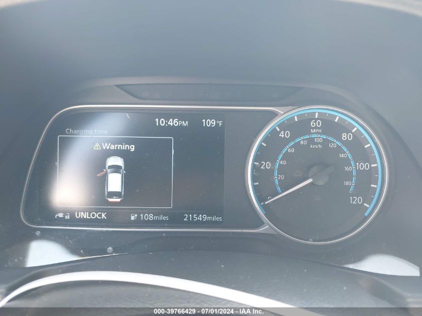 2022 Nissan Leaf S 40 Kwh VIN: 1N4AZ1BV4NC561807 Lot: 39766429