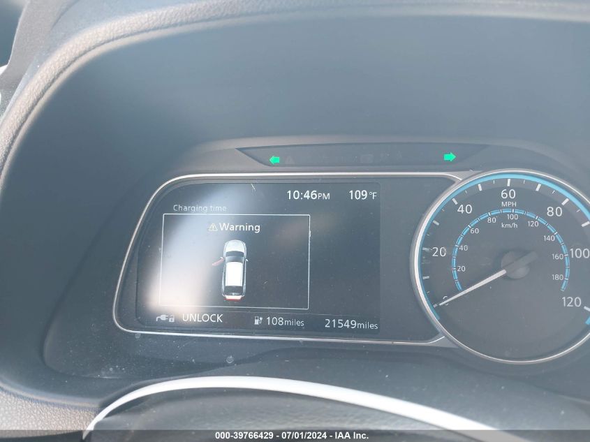 2022 Nissan Leaf S 40 Kwh VIN: 1N4AZ1BV4NC561807 Lot: 39766429