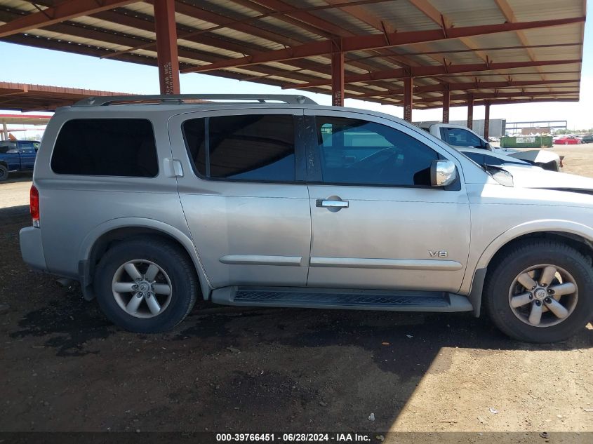 2008 Nissan Armada Se VIN: 5N1AA08DX8N612810 Lot: 39766451