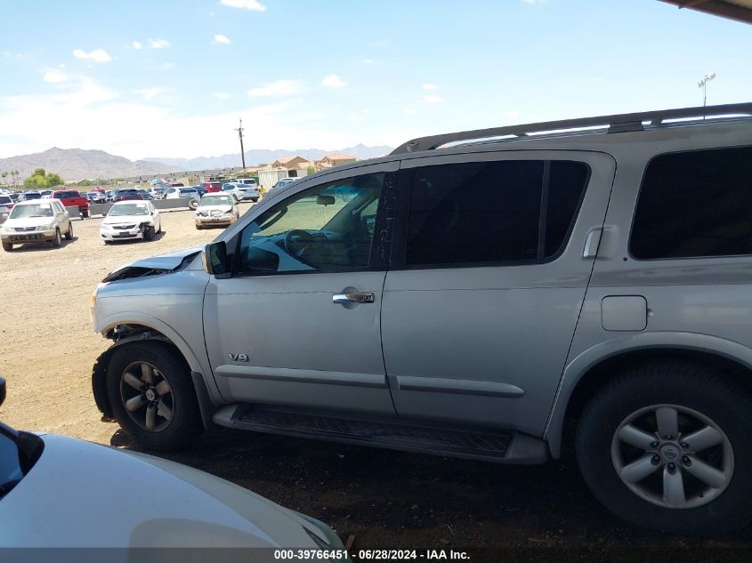 2008 Nissan Armada Se VIN: 5N1AA08DX8N612810 Lot: 39766451