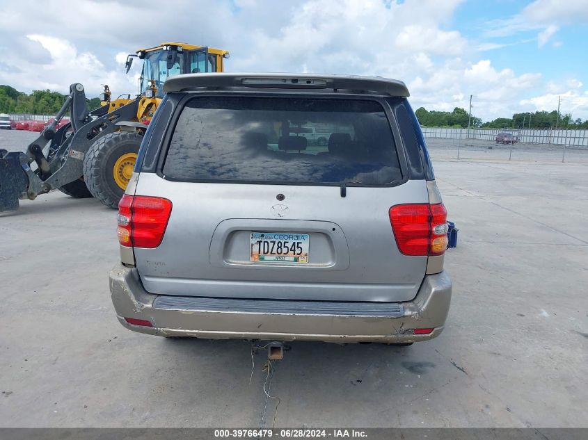 2002 Toyota Sequoia Sr5 V8 VIN: 5TDZT34A42S066635 Lot: 39766479