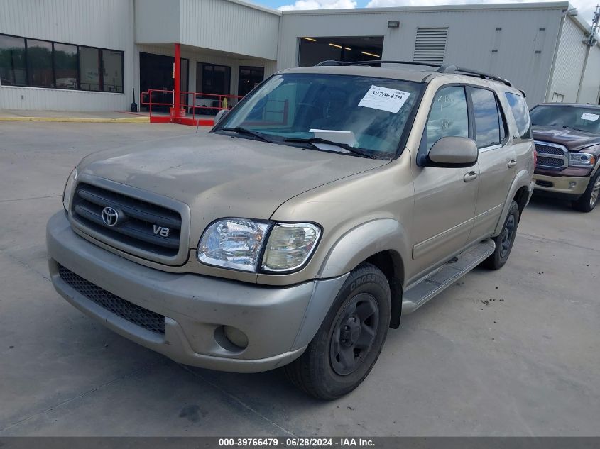 2002 Toyota Sequoia Sr5 V8 VIN: 5TDZT34A42S066635 Lot: 39766479