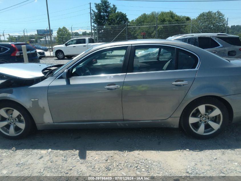 2008 BMW 528I VIN: WBANU53538C117254 Lot: 39766489