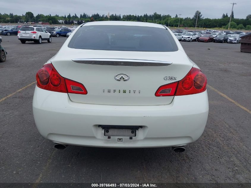 2007 Infiniti G35X VIN: JNKBV61F77M821792 Lot: 39766493