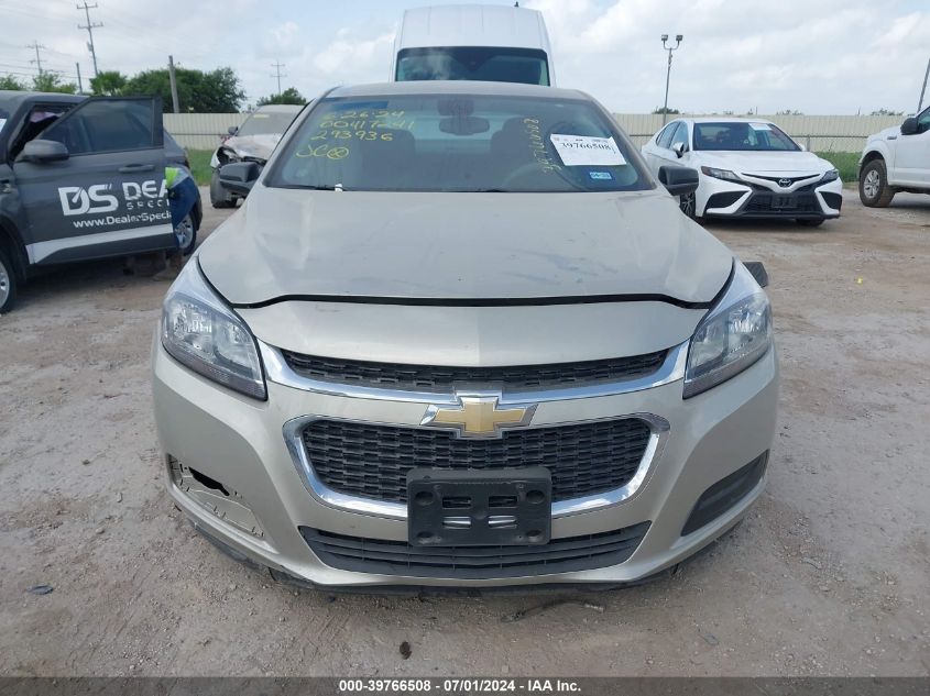 2014 Chevrolet Malibu 1Ls VIN: 1G11B5SL6EF293936 Lot: 39766508