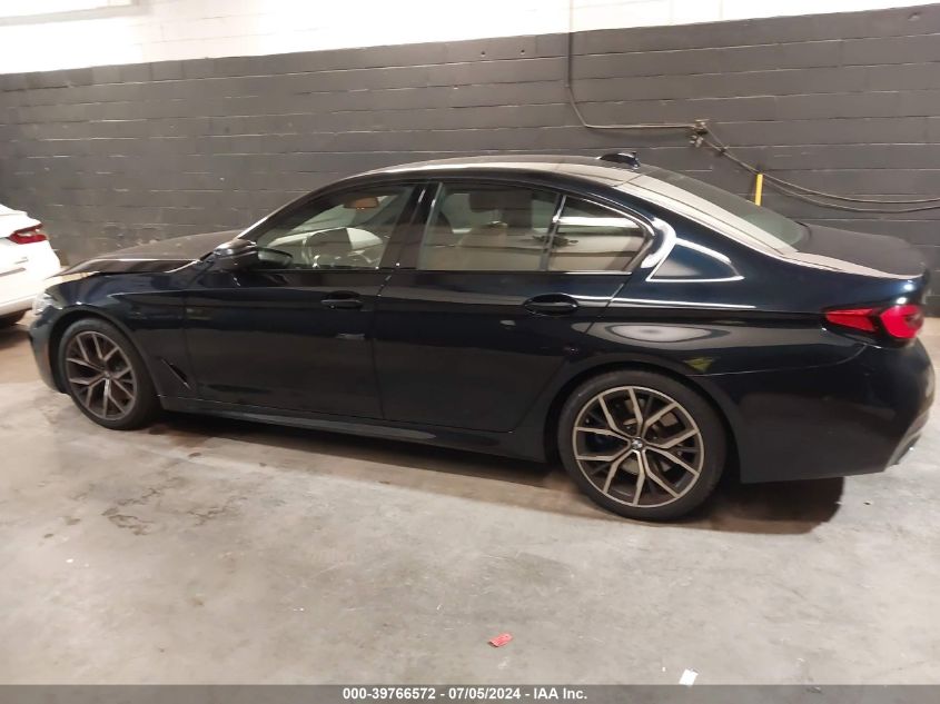 2021 BMW 530I xDrive VIN: WBA13BJ08MWX03285 Lot: 39766572