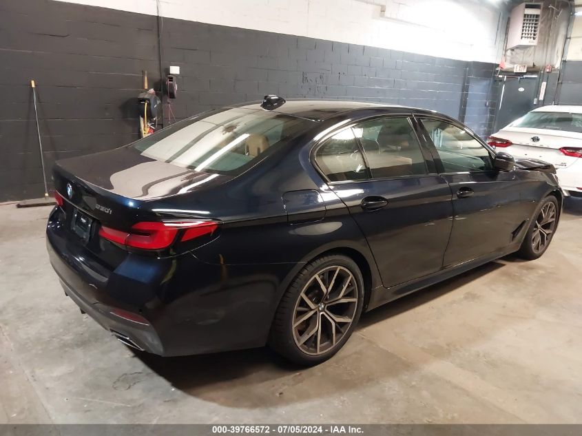 2021 BMW 530I xDrive VIN: WBA13BJ08MWX03285 Lot: 39766572