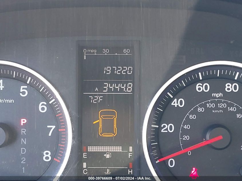 2007 Honda Cr-V Exl VIN: JHLRE48707C054816 Lot: 39766609