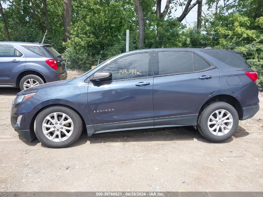2018 Chevrolet Equinox Ls VIN: 3GNAXREV6JS555609 Lot: 39766621
