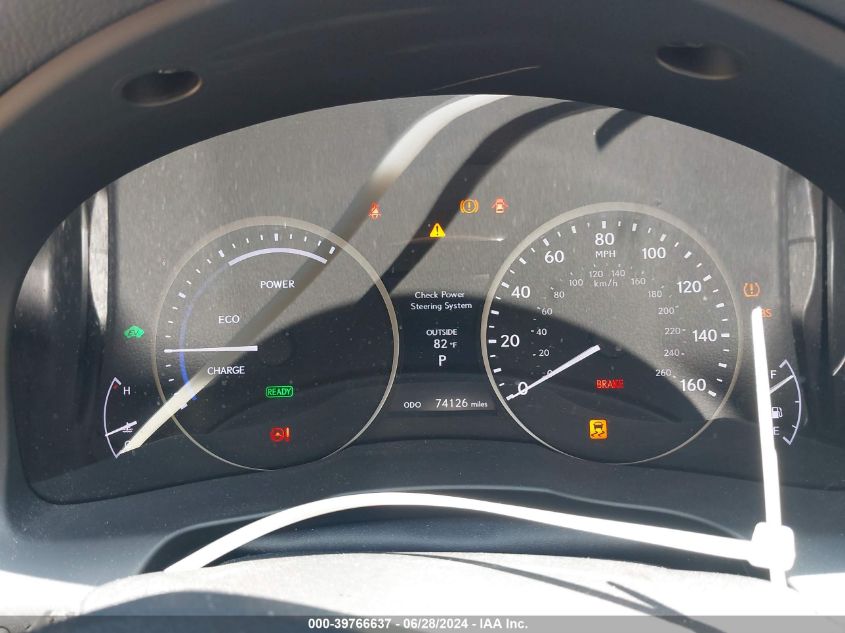 2014 Lexus Es 300H VIN: JTHBW1GG1E2045538 Lot: 39766637