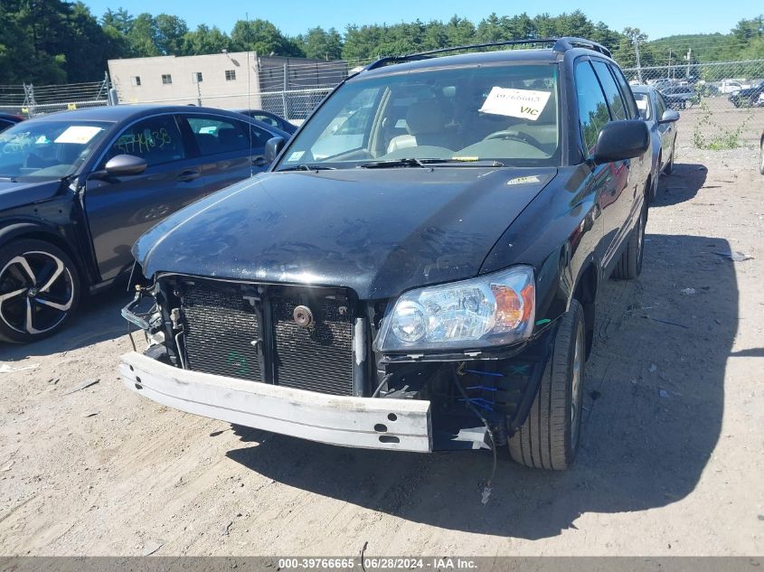 2006 Toyota Highlander V6 VIN: JTEEP21A260152015 Lot: 39766665