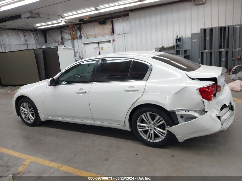 2011 Infiniti G25 Journey VIN: JN1DV6AP8BM600555 Lot: 39766673