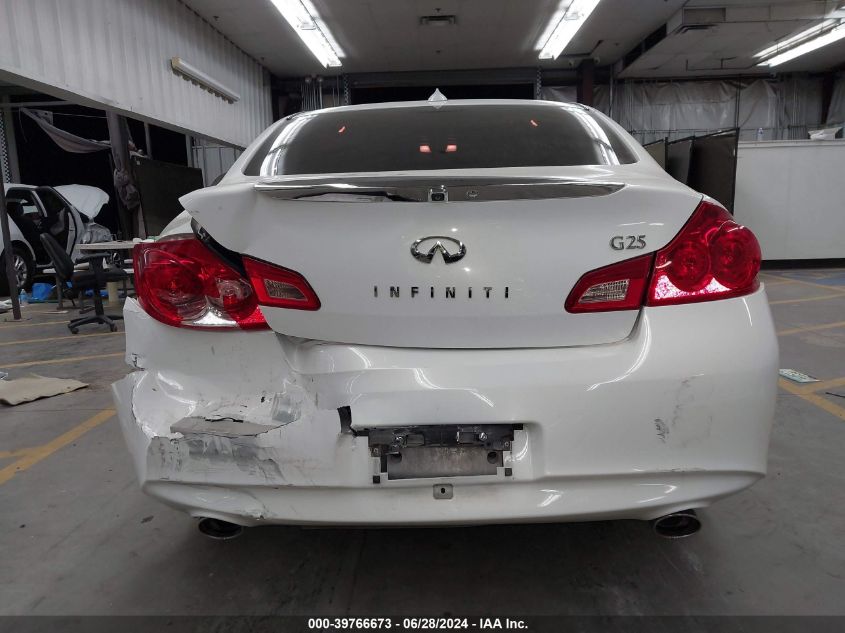 2011 Infiniti G25 Journey VIN: JN1DV6AP8BM600555 Lot: 39766673