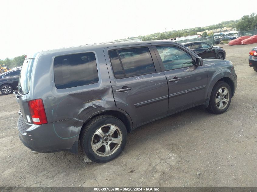 2014 Honda Pilot Ex VIN: 5FNYF4H49EB004377 Lot: 39766700