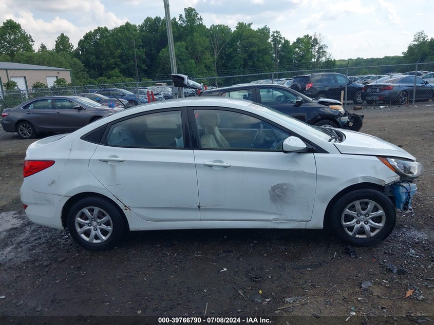 2012 Hyundai Accent Gls VIN: KMHCT4AE4CU153222 Lot: 39766790