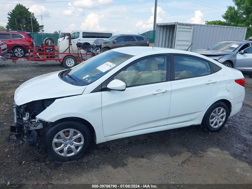 2012 Hyundai Accent Gls VIN: KMHCT4AE4CU153222 Lot: 39766790