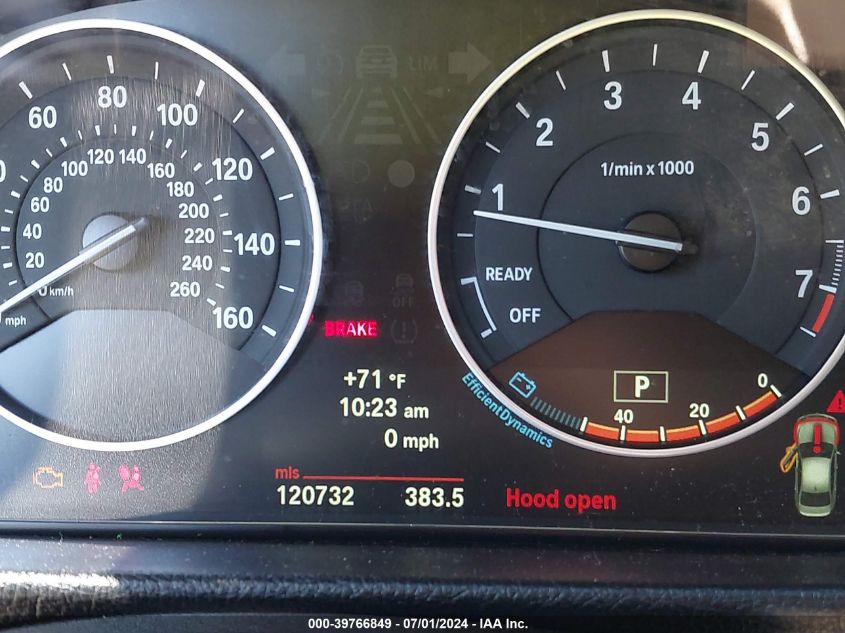 2013 BMW 328I xDrive VIN: WBA3B5G51DNS05502 Lot: 39766849