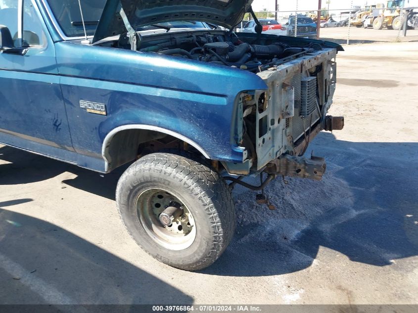 1996 Ford Bronco U100 VIN: 1FMEU15H1TLB87312 Lot: 39766864