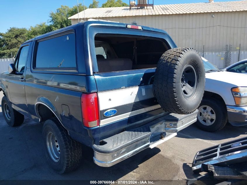 1996 Ford Bronco U100 VIN: 1FMEU15H1TLB87312 Lot: 39766864