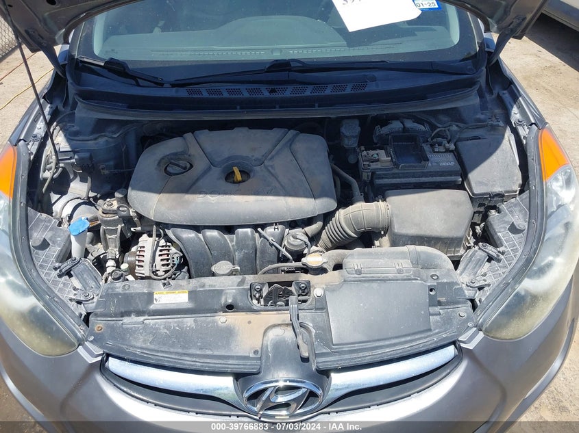 2012 Hyundai Elantra Gls VIN: 5NPDH4AE7CH073031 Lot: 39766883