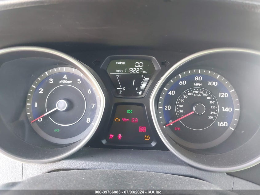 2012 Hyundai Elantra Gls VIN: 5NPDH4AE7CH073031 Lot: 39766883