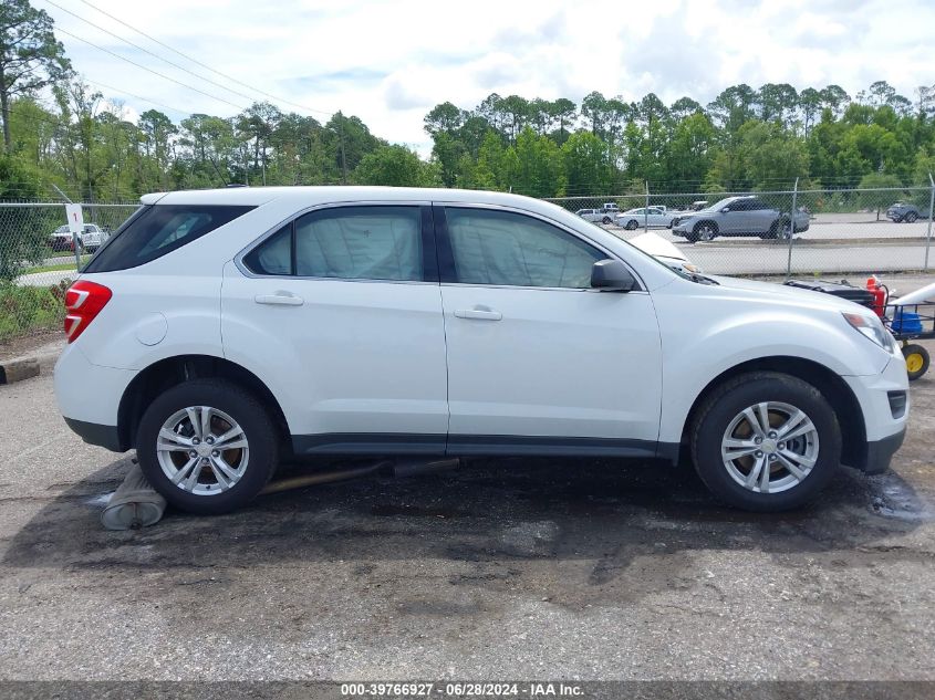 2017 Chevrolet Equinox Ls VIN: 2GNALBEK7H6103184 Lot: 39766927