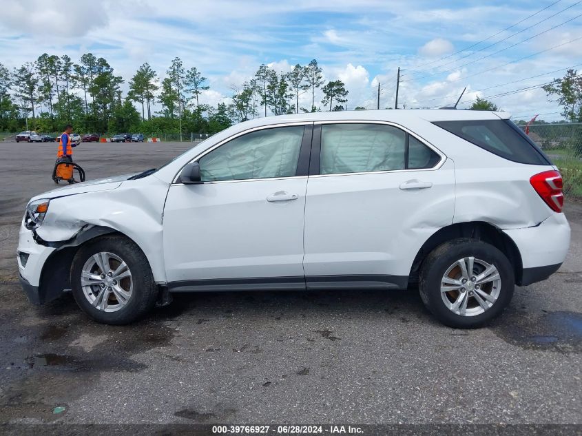 2017 Chevrolet Equinox Ls VIN: 2GNALBEK7H6103184 Lot: 39766927