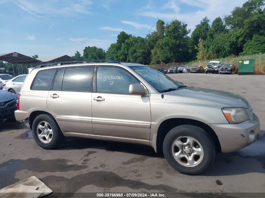 2007 Toyota Highlander VIN: JTEGD21A170169391 Lot: 39766965