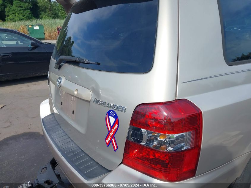 2007 Toyota Highlander VIN: JTEGD21A170169391 Lot: 39766965