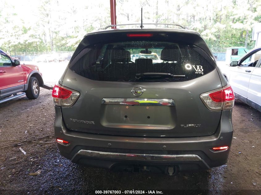 2015 Nissan Pathfinder Platinum VIN: 5N1AR2MN5FC711627 Lot: 39767003