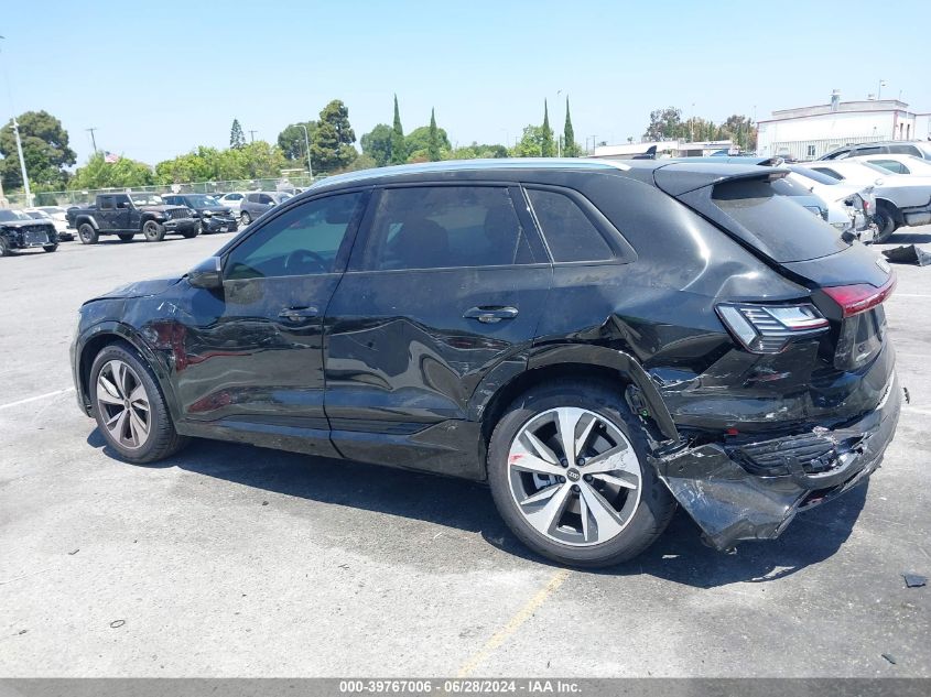 2024 Audi Q8 E-Tron Premium Plus Quattro VIN: WA15AAGE3RB040093 Lot: 39767006