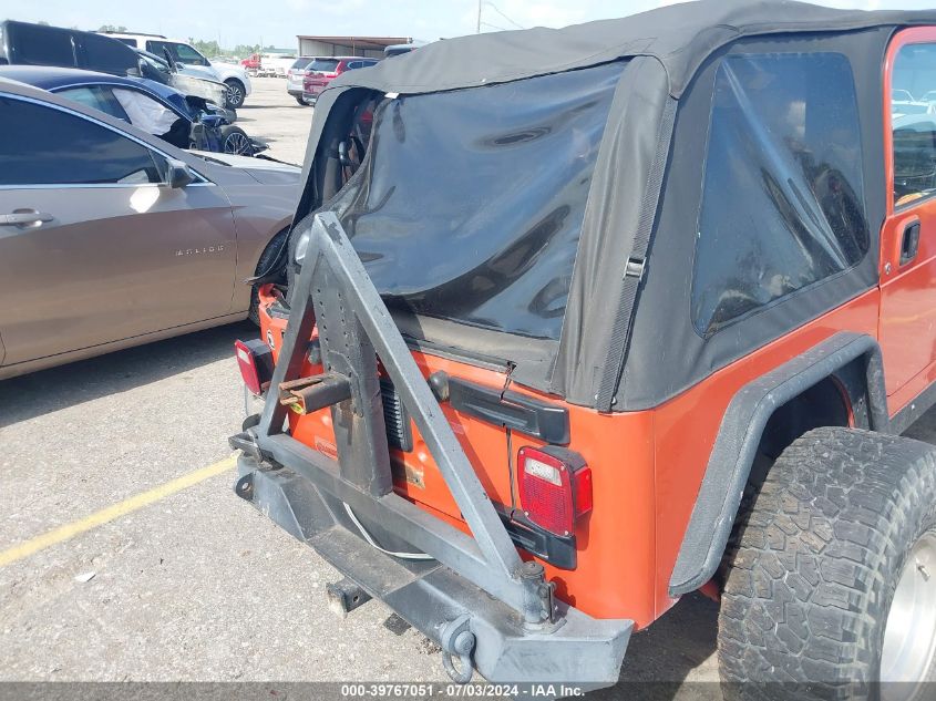 2005 Jeep Wrangler Se VIN: 1J4FA29S95P321695 Lot: 39767051