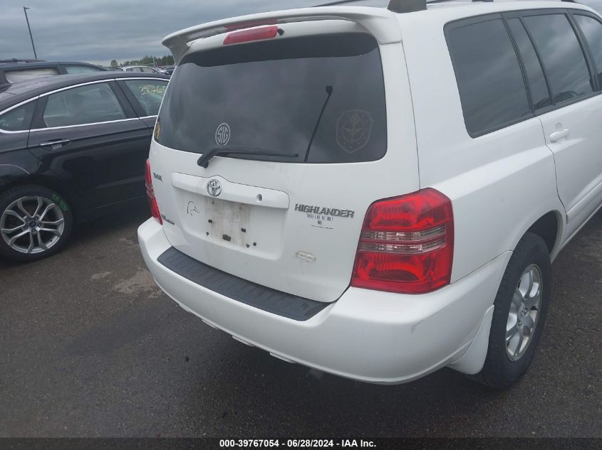 2003 Toyota Highlander Limited V6 VIN: JTEHF21A230135582 Lot: 39767054