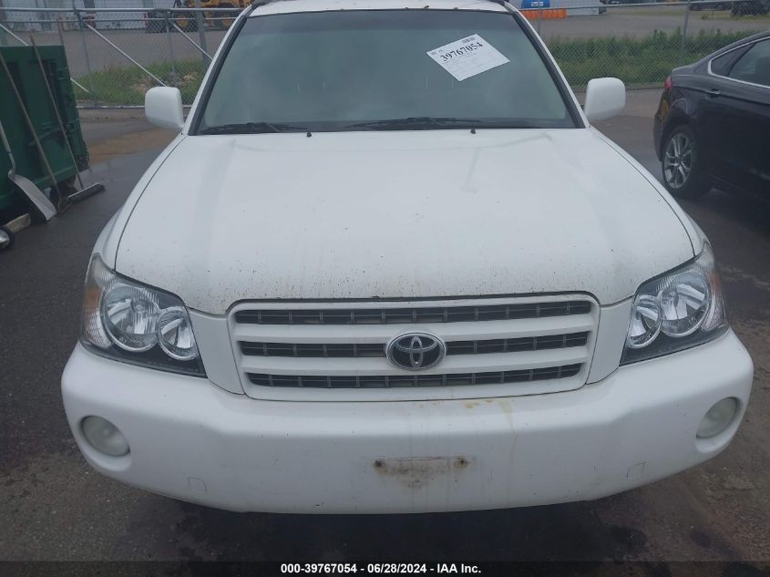 2003 Toyota Highlander Limited V6 VIN: JTEHF21A230135582 Lot: 39767054