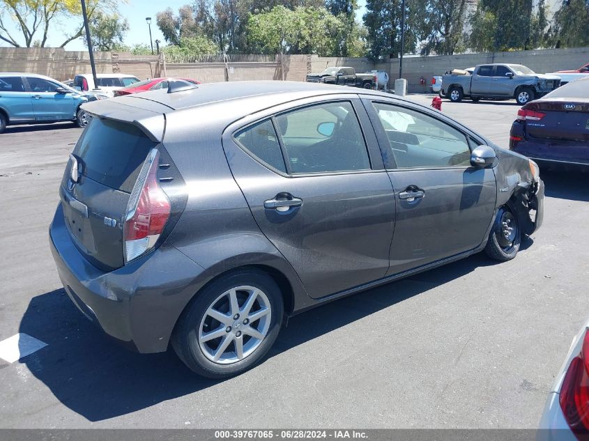 2016 Toyota Prius C VIN: JTDKDTB37G1122297 Lot: 39767065