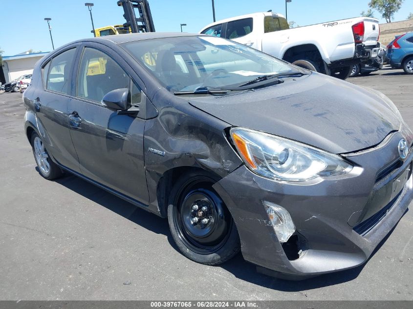 2016 Toyota Prius C VIN: JTDKDTB37G1122297 Lot: 39767065