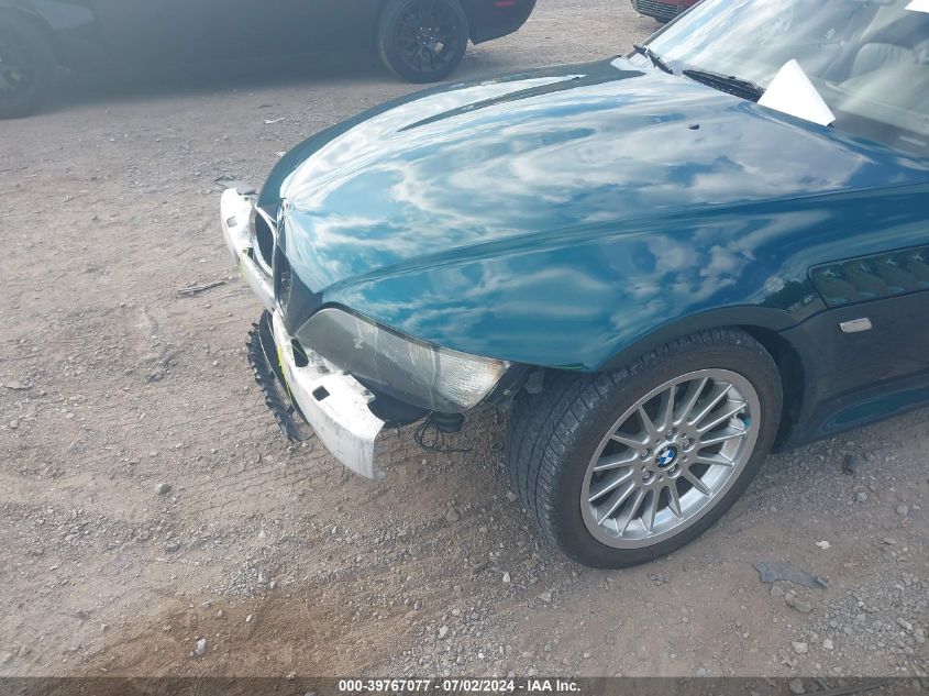 1998 BMW Z3 2.8 VIN: 4USCJ3321WLC11589 Lot: 39767077