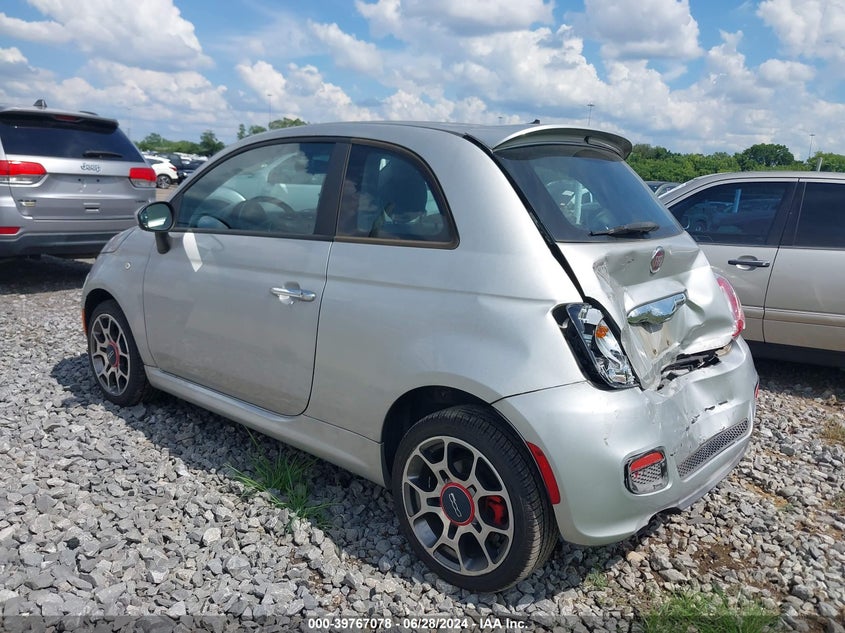2012 Fiat 500 Sport VIN: 3C3CFFBR7CT203554 Lot: 39767078