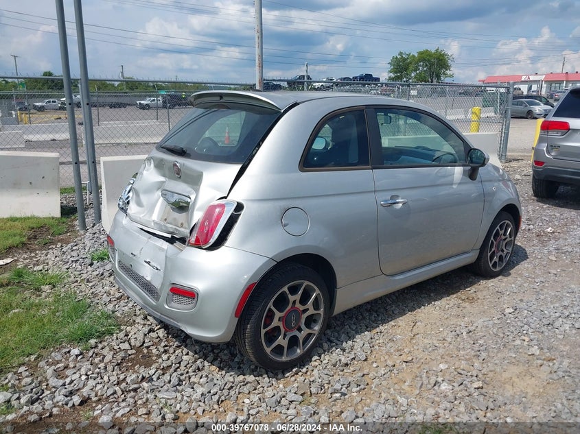 2012 Fiat 500 Sport VIN: 3C3CFFBR7CT203554 Lot: 39767078
