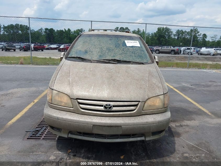 2002 Toyota Sienna Le VIN: 4T3ZF13C92U496013 Lot: 39767099