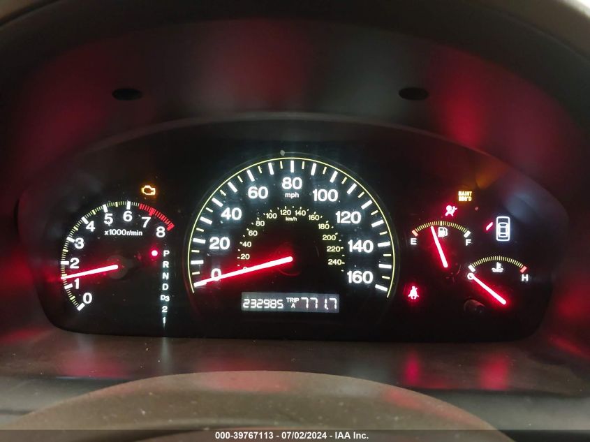 2004 Honda Accord 2.4 Ex VIN: 1HGCM568X4A002321 Lot: 39767113