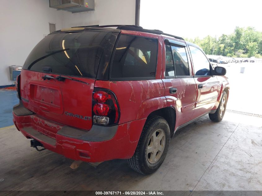 1GNDS13SX22368568 2002 Chevrolet Trailblazer Ls