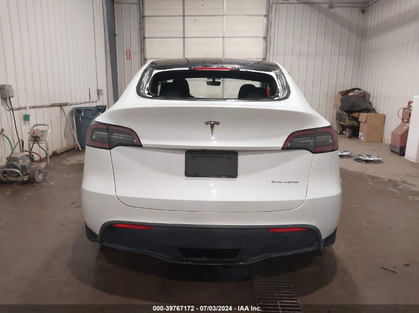 2020 Tesla Model Y Long Range Dual Motor All-Wheel Drive VIN: 5YJYGDEE7LF011884 Lot: 39767172