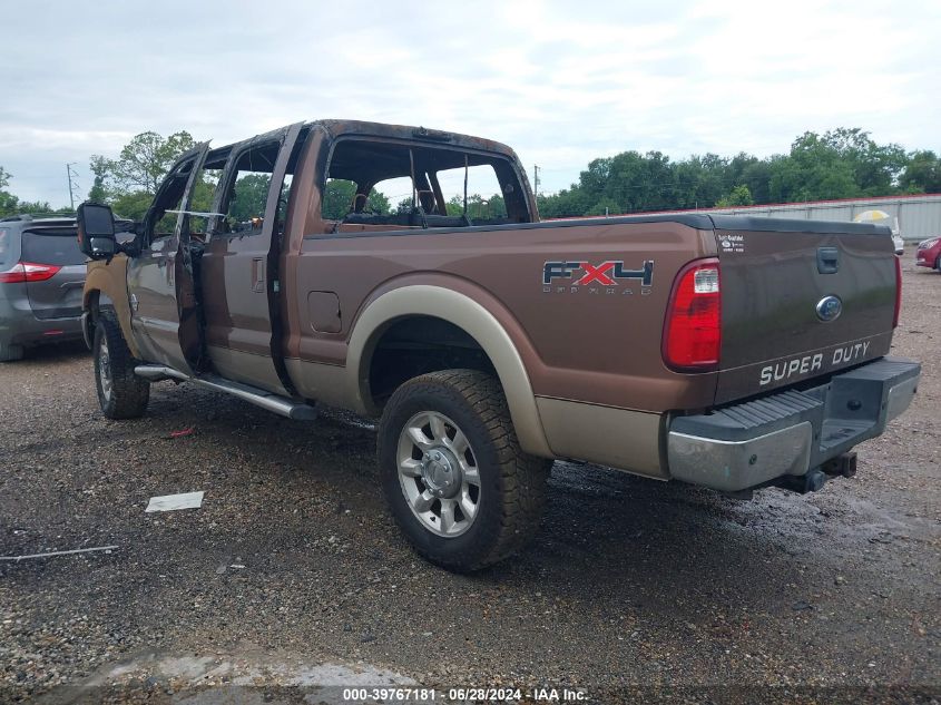 2011 Ford F-250 Lariat VIN: 1FT7W2BT8BEB85968 Lot: 39767181