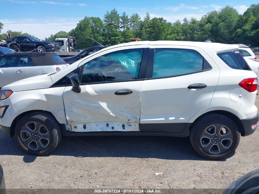 2021 Ford Ecosport S VIN: MAJ3S2FEXMC438556 Lot: 39767224