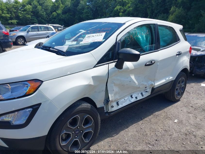 2021 Ford Ecosport S VIN: MAJ3S2FEXMC438556 Lot: 39767224