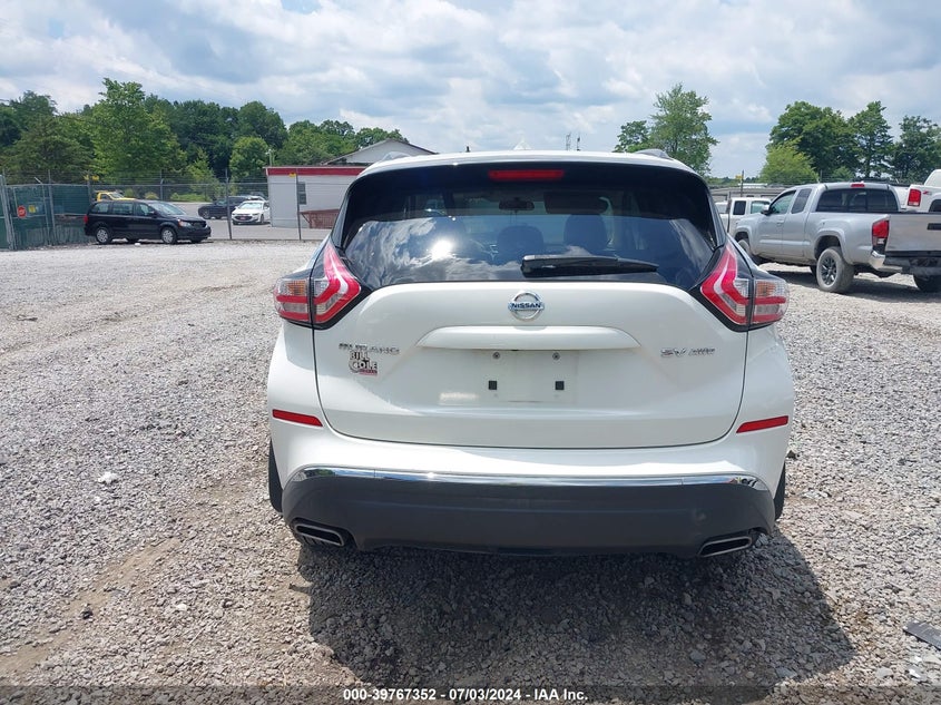 2015 Nissan Murano Sv VIN: 5N1AZ2MH7FN226517 Lot: 39767352